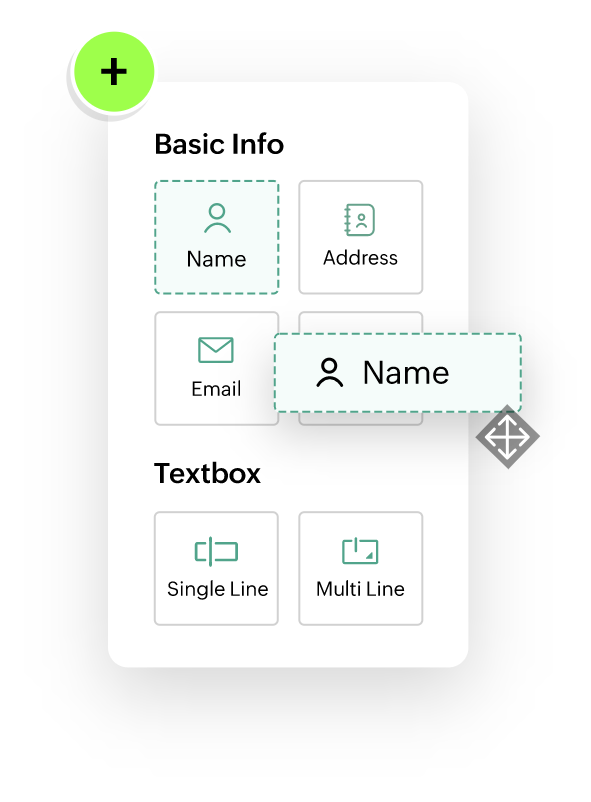 No-code, drag-and-drop builder