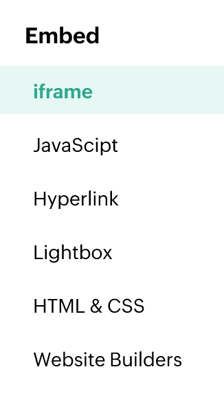 Simple sharing options