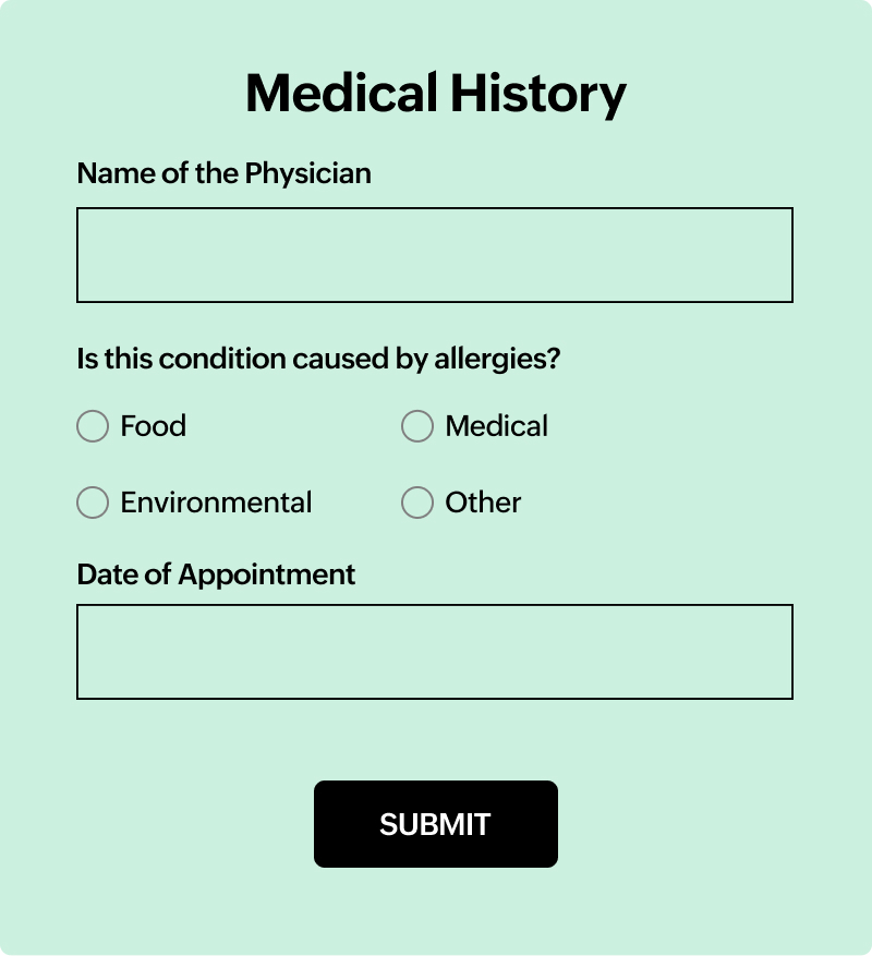 Medical history collection