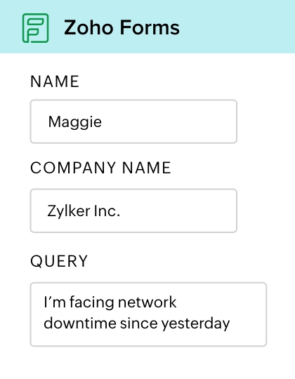 Connect Zoho Forms with Zoho Desk