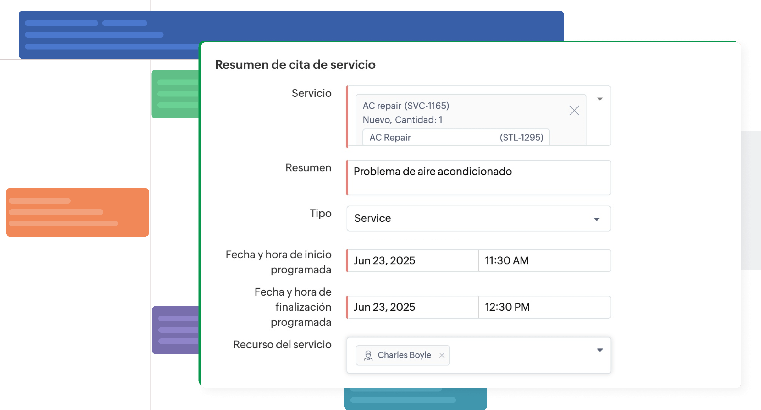 Maneja tus citas de servicio con facilidad