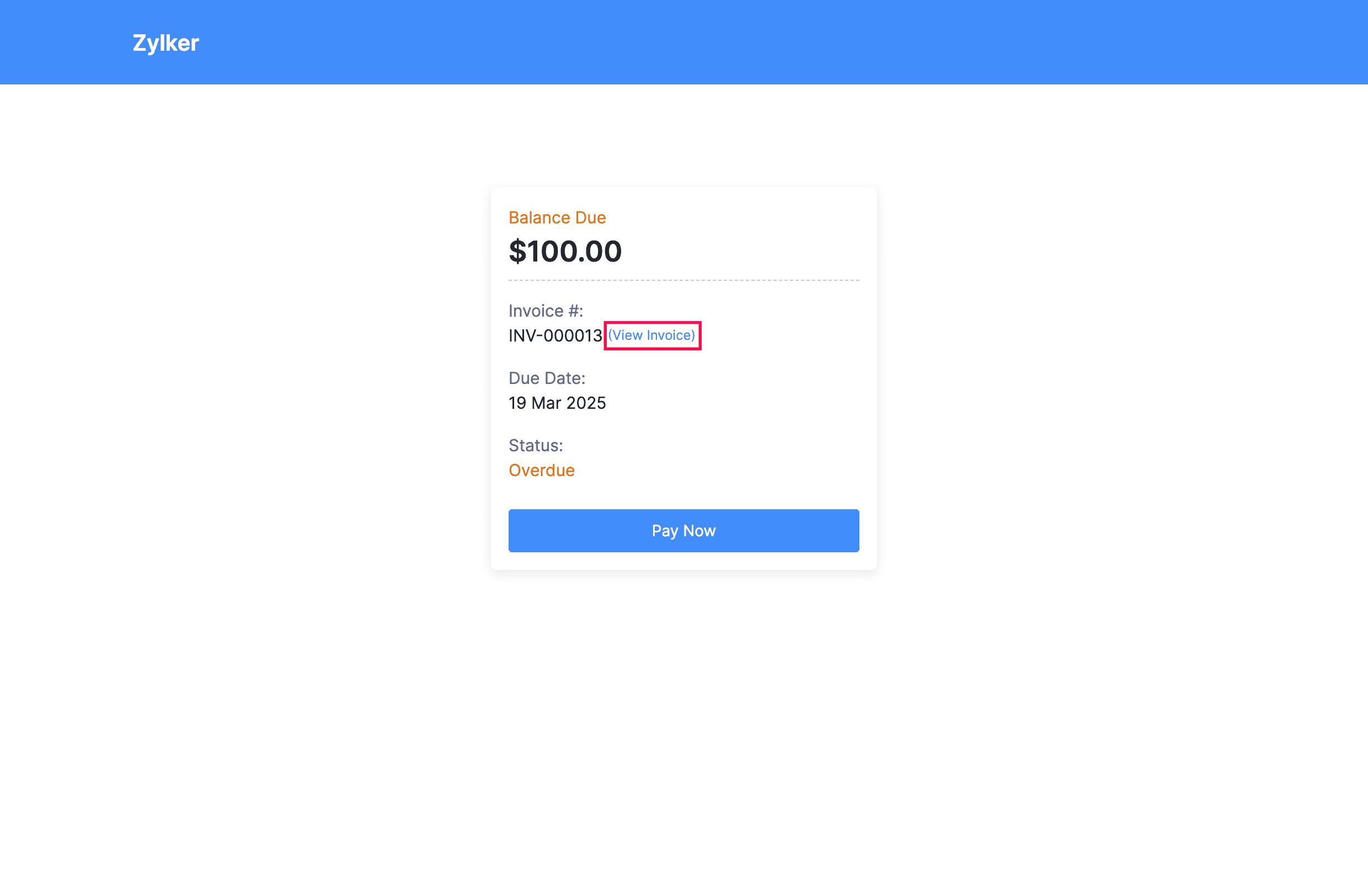 View Full Invoice