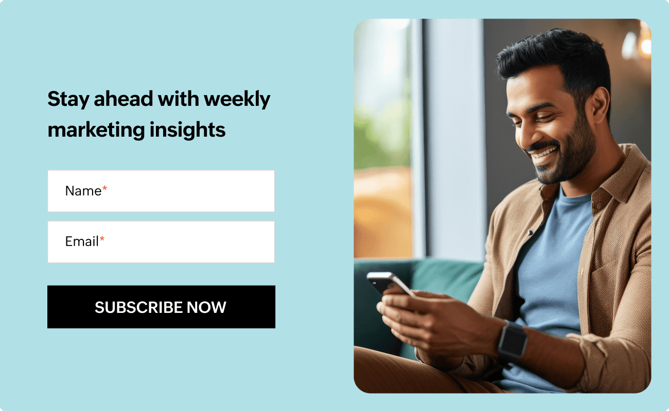 Newsletter signup form preview