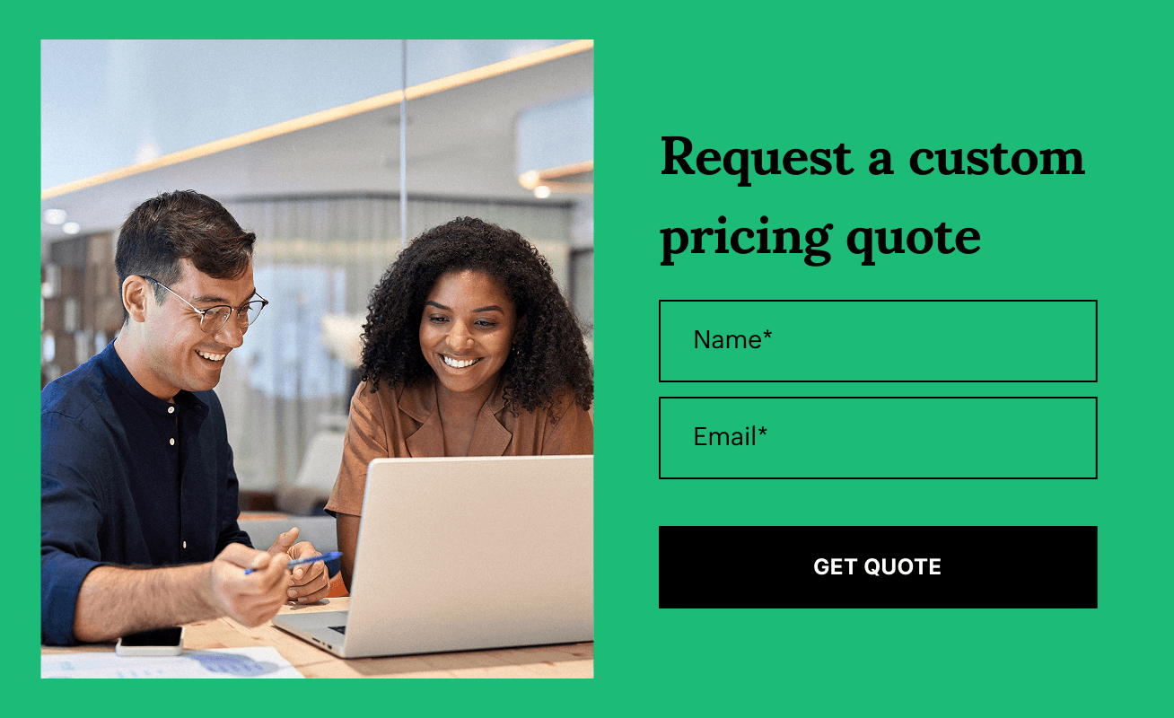 Quote request form preview