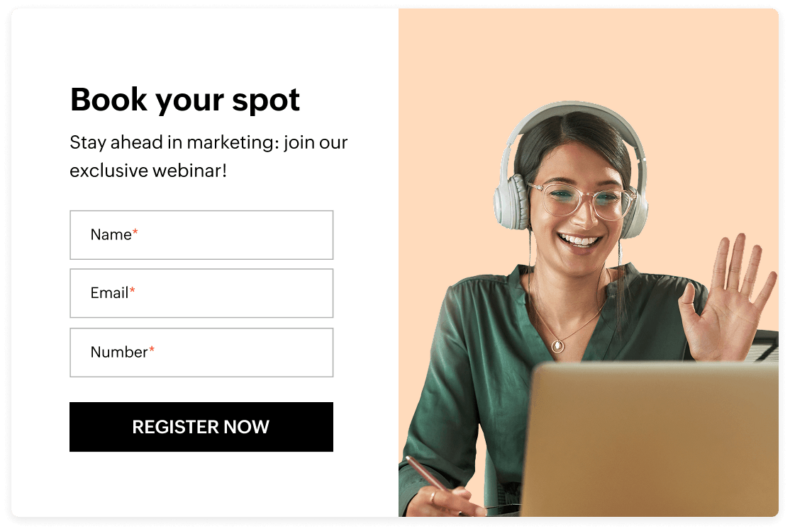Brand showcase landing page templates