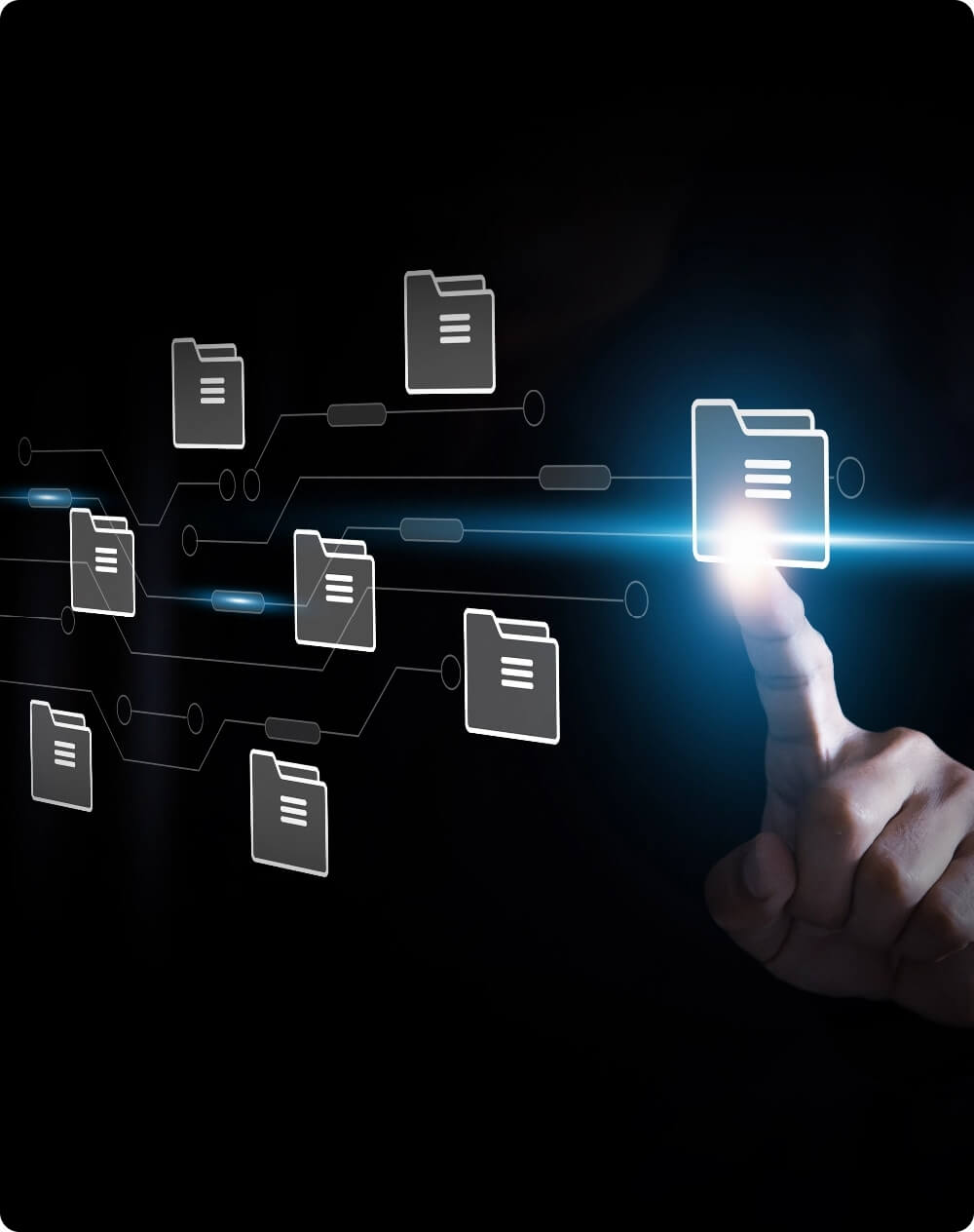 Manual sharing options with user permissions interface