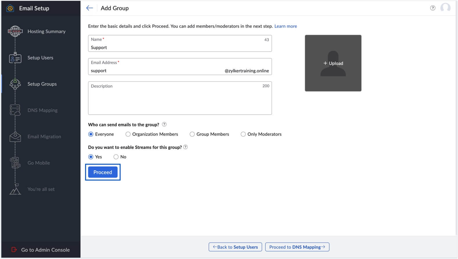 Provide basic group details Provide basic group details