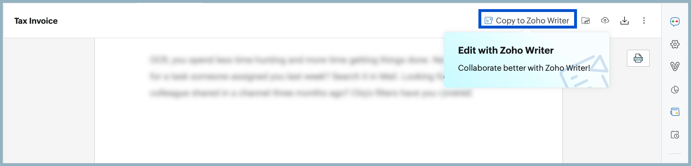 Copy to Zoho Writer Copy to Zoho Writer