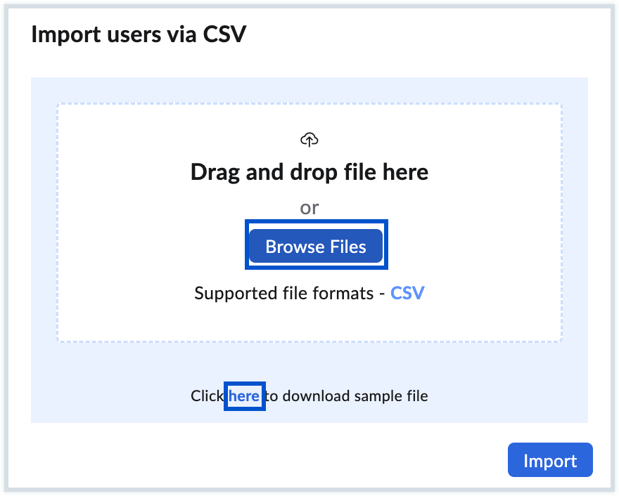 Browse files for import