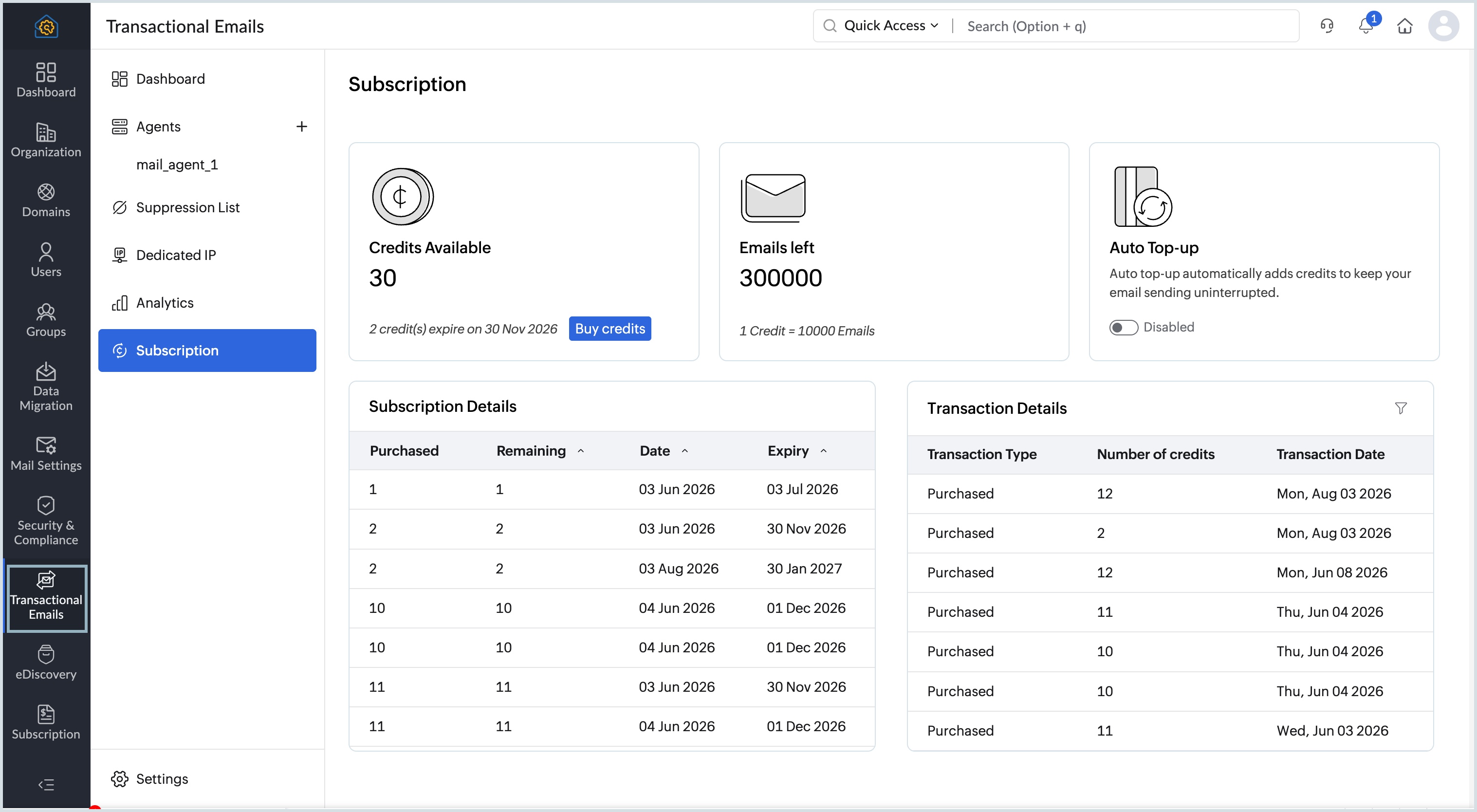 Subscription Subscription