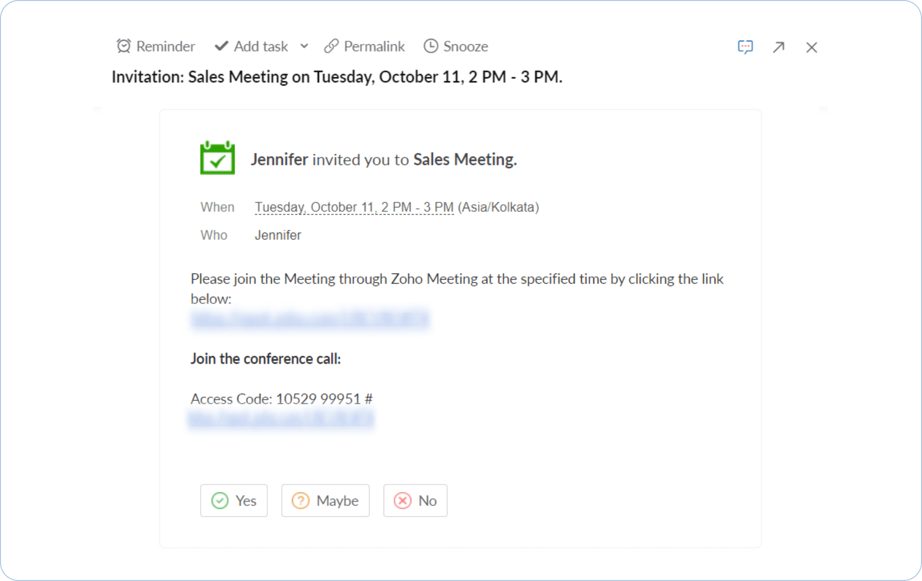 Zoho Meeting