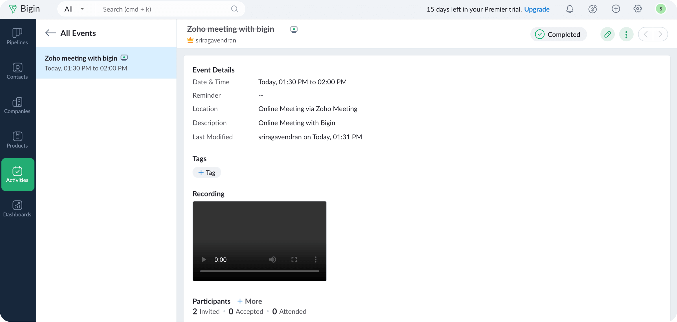 Zoho Meeting