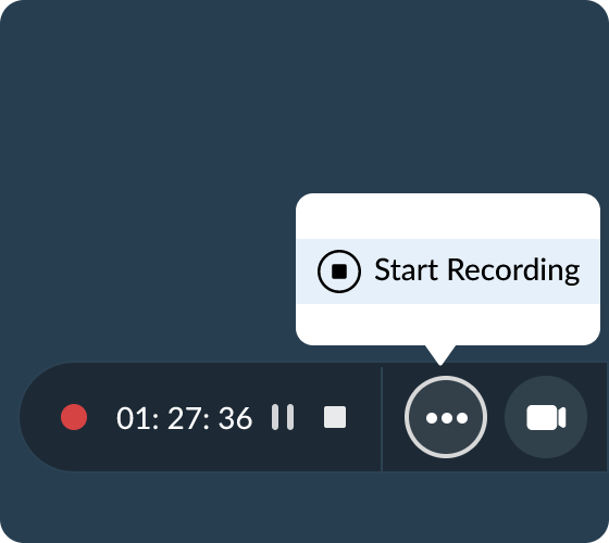 Download and share meeting recordings