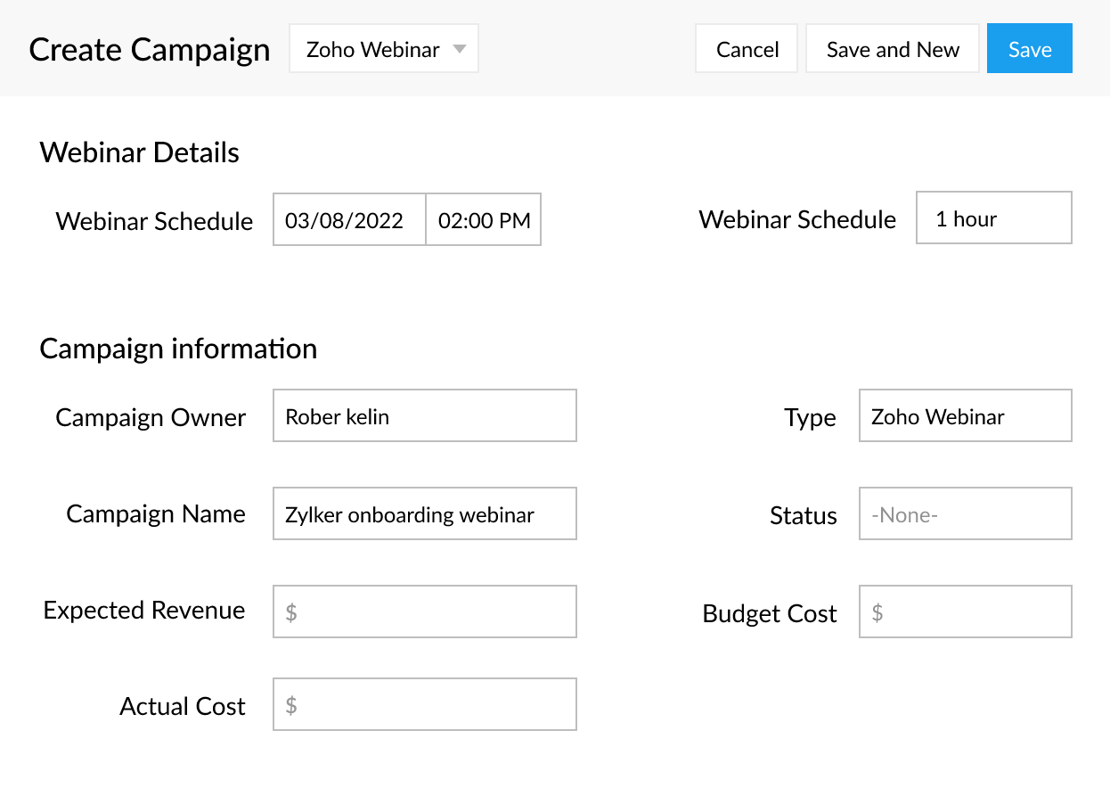 Zoho Meeting