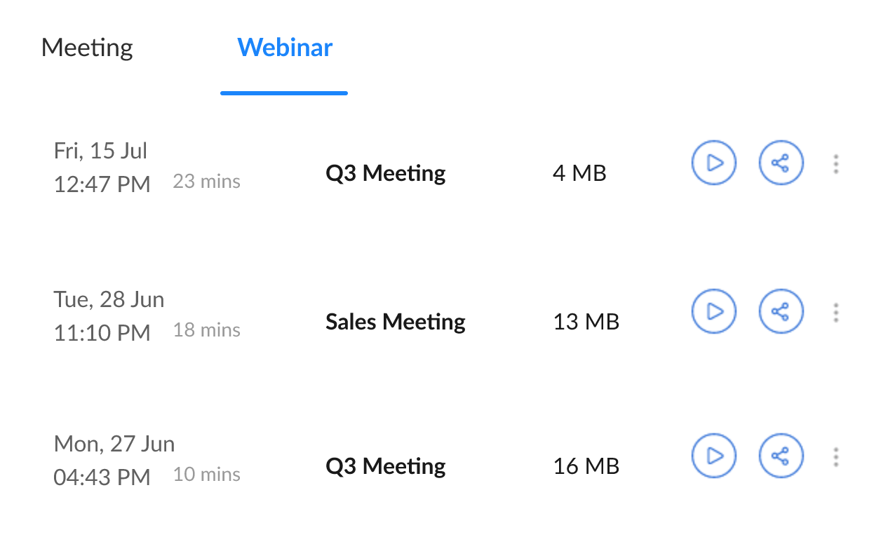 Zoho Meeting