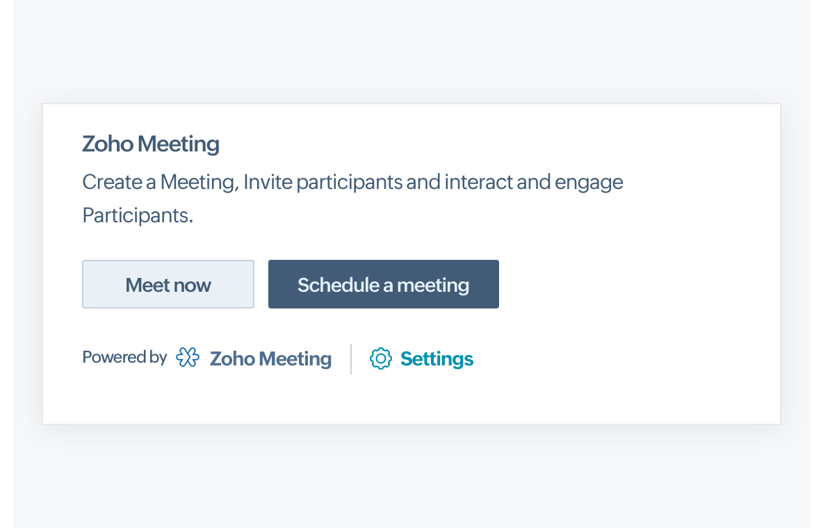 Schedule or launch instant meetings