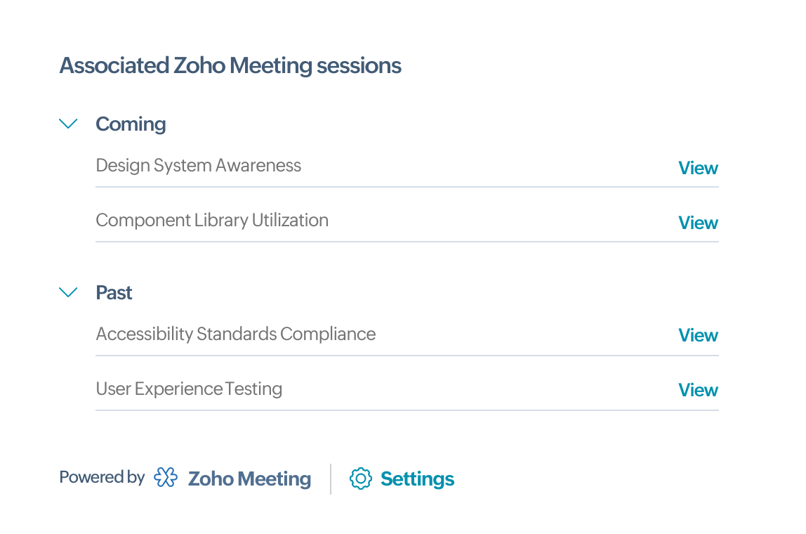 Keep track of all your meetings in one place