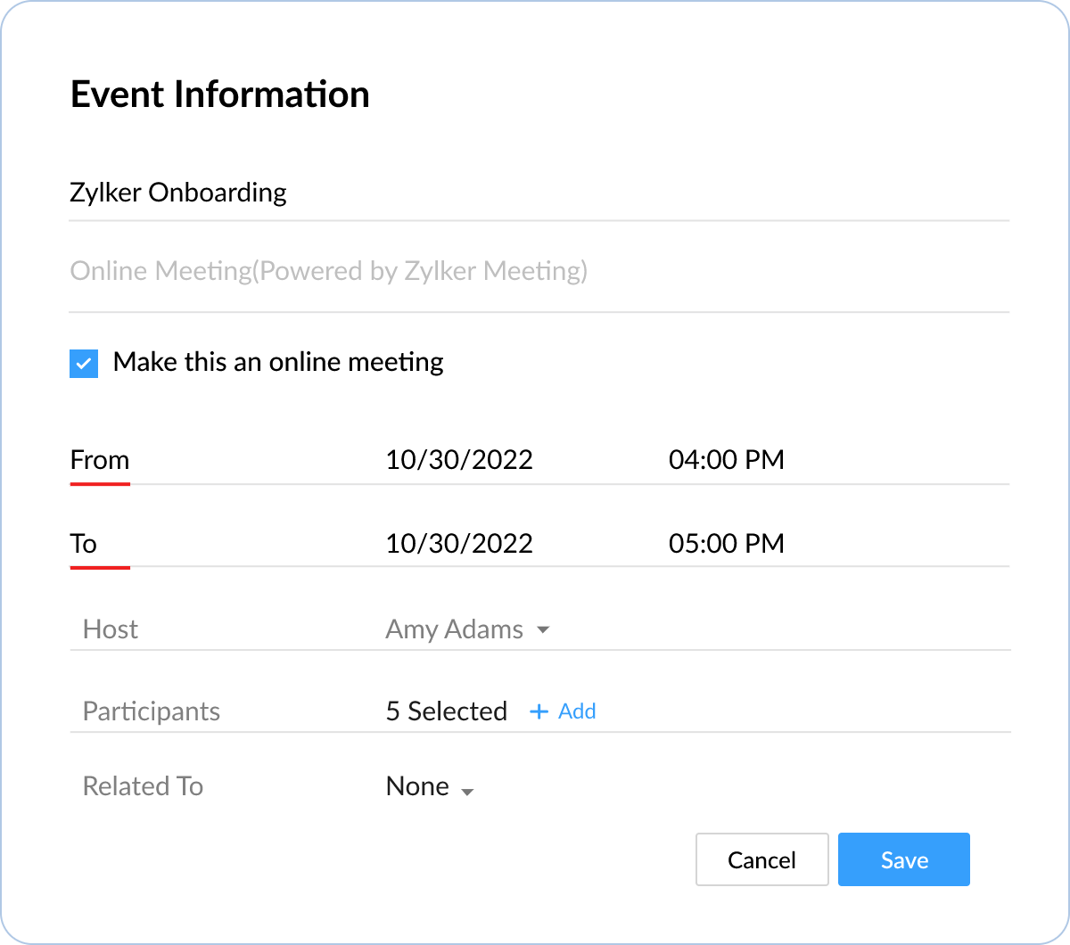 Zoho Meeting