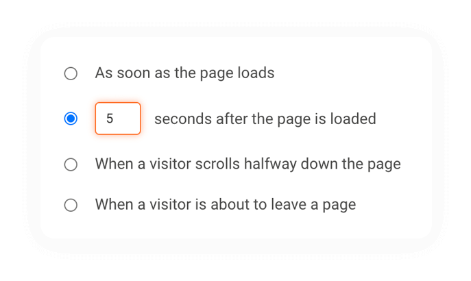 Trigger your pop-ups when the time is right