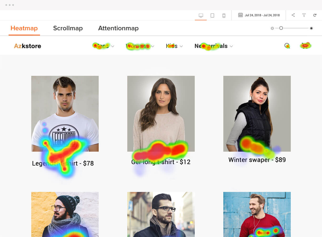 Dynamic heatmaps