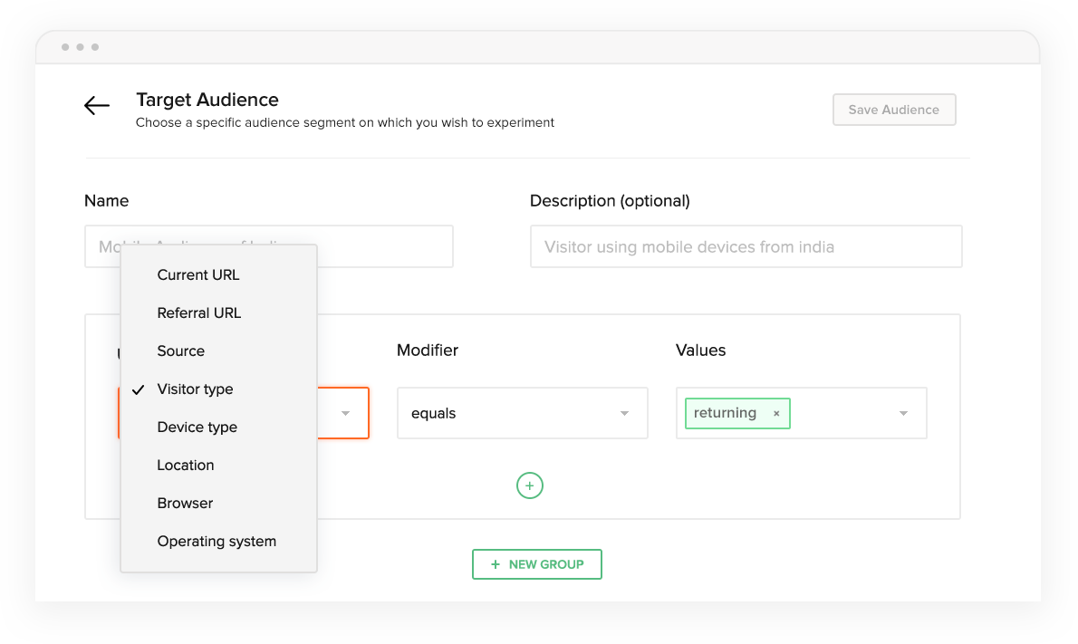 Customizable targeting