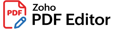 Zoho PDF Editor