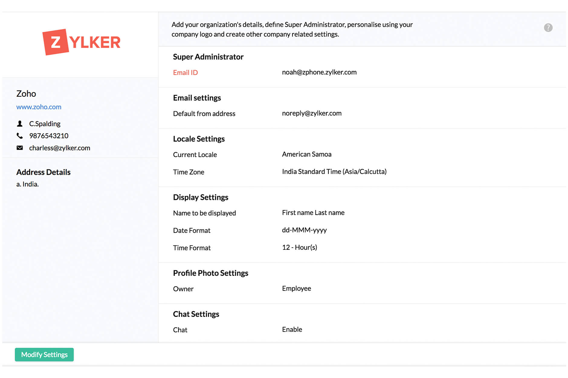 zoho people employee onboarding