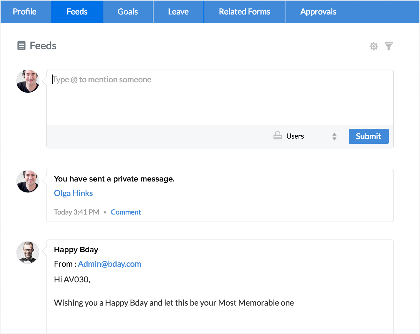 Post a Message!