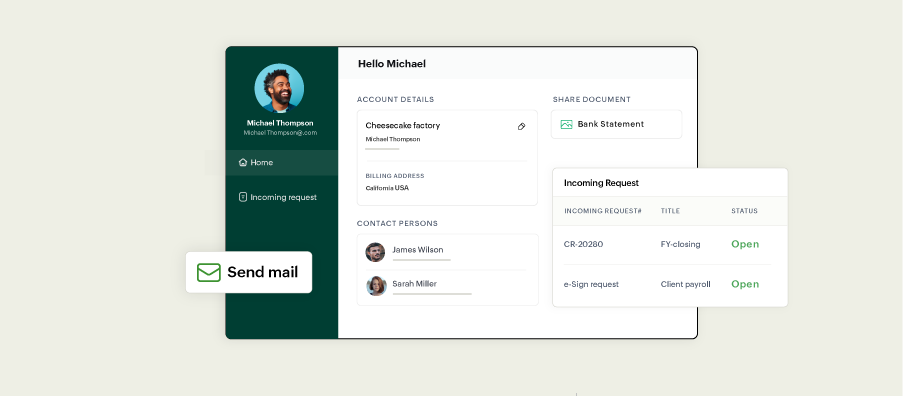 Secure client portal