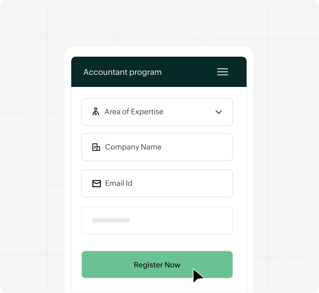 Sign-up for the Zoho Practice Partner Program