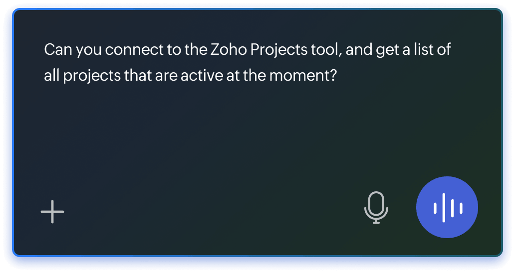 Command Through Conversation interface