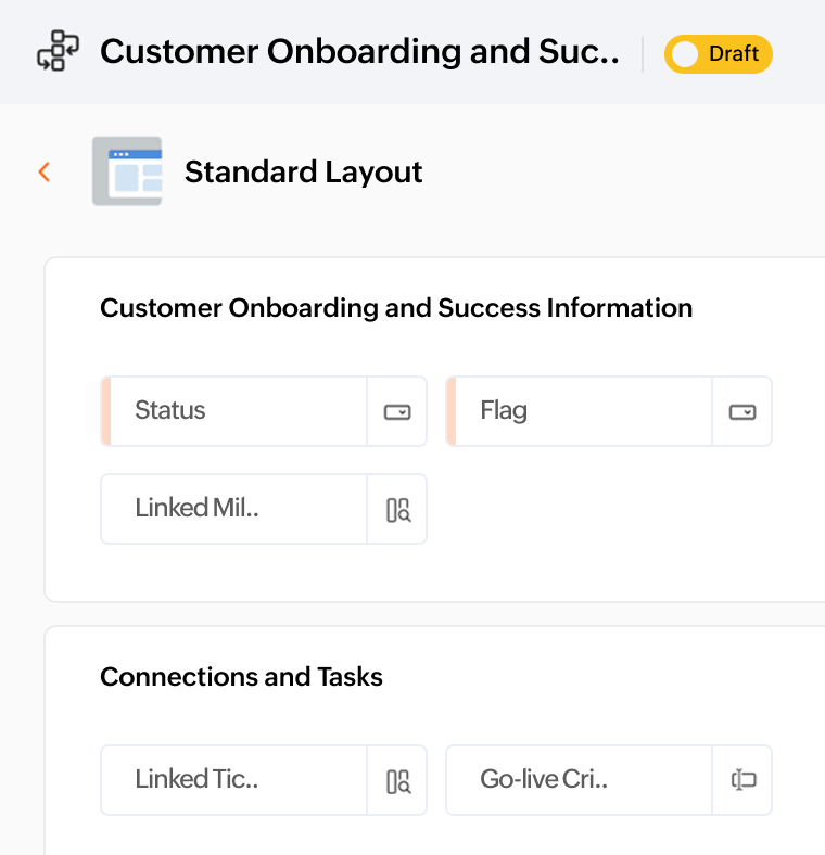 Customer onboarding & success module