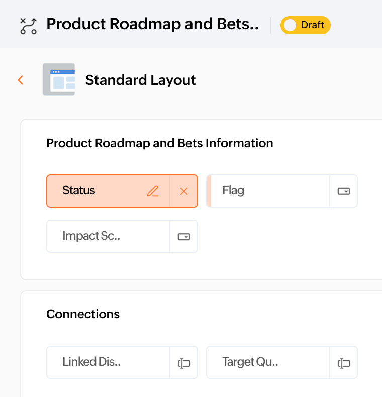 Product roadmap & bets module