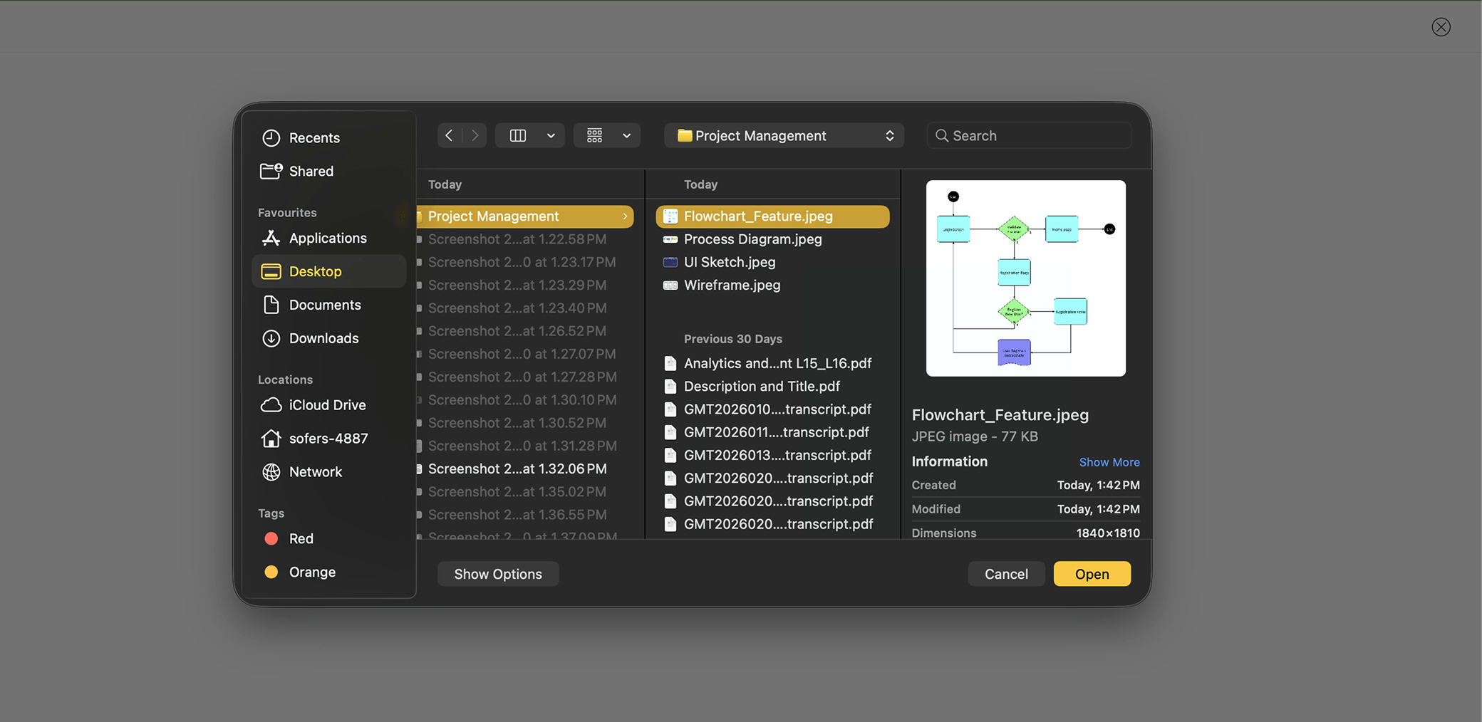 Upload flowcharts to generate test cases in Zoho QEngine Zoho QEngine flowchart upload interface for generating test cases for manual and automation testing
