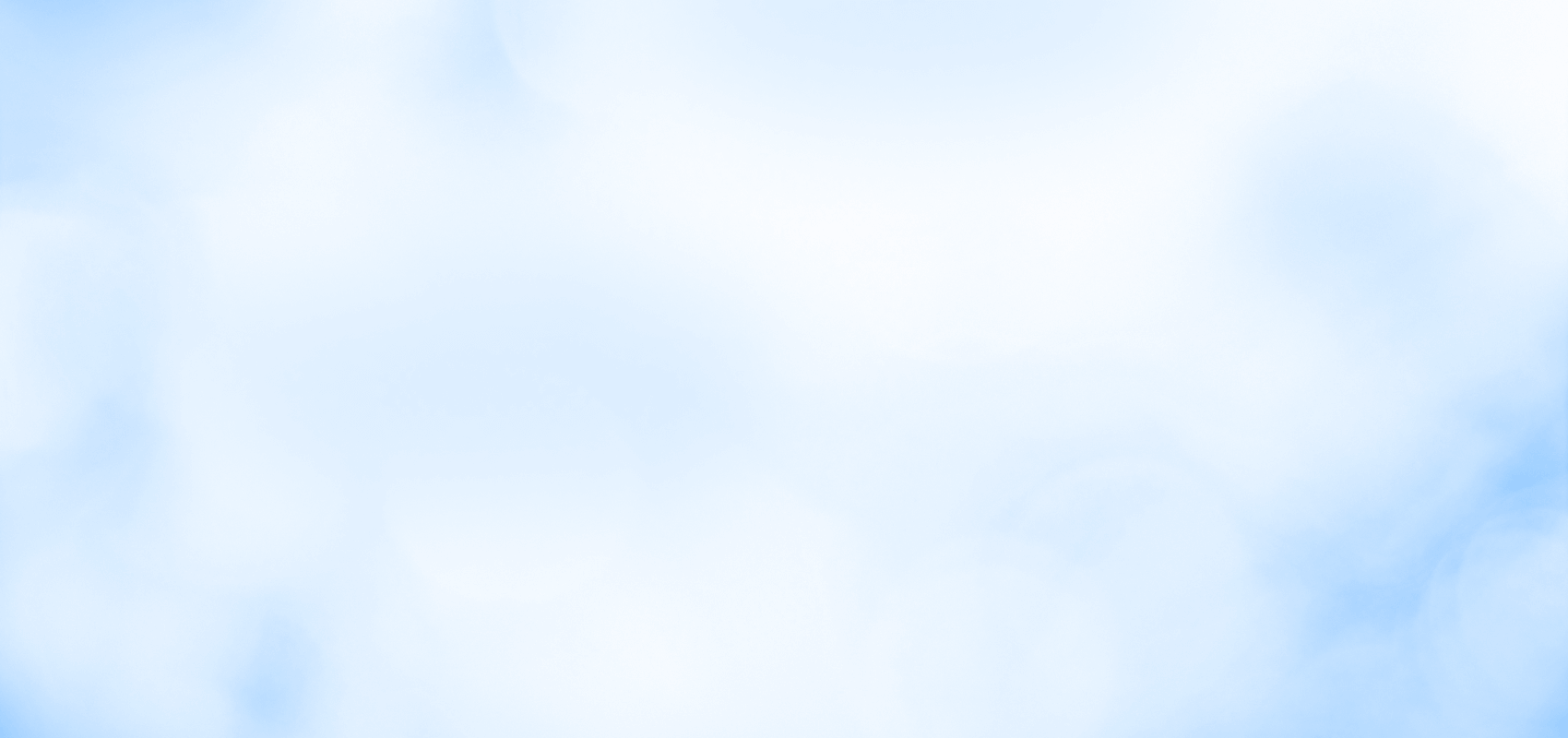 Blue sky background for marketing section