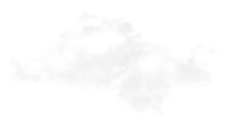 Decorative cloud on right side of banner