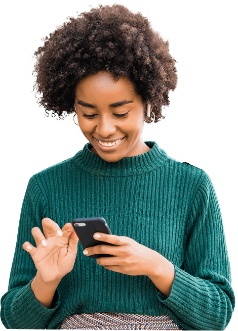 Real estate agent promoting marketing campaigns