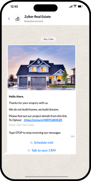 Mobile app showing marketing campaign notifications