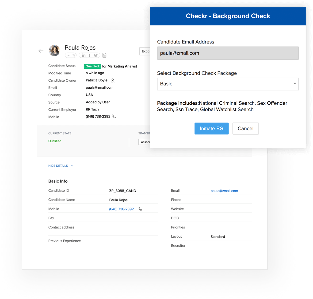 Candidate Assessments