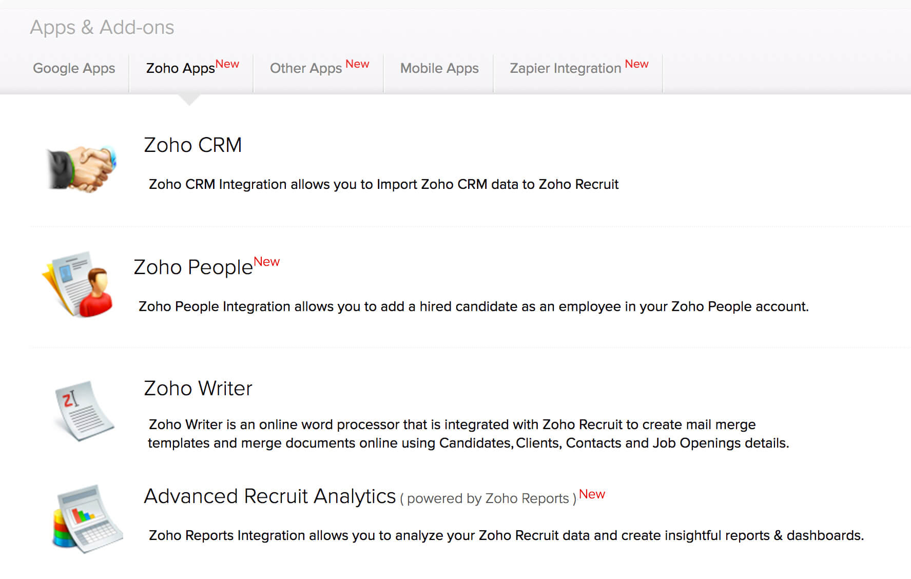 Zoho Apps