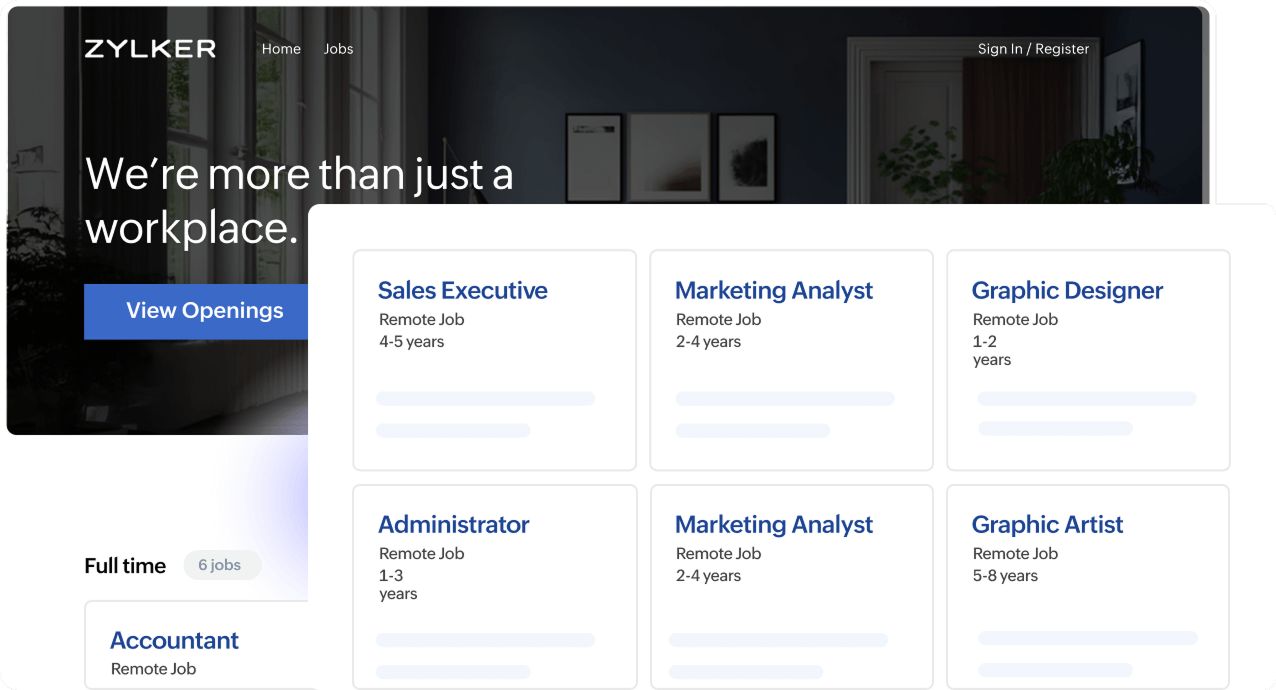 publish job openings careersite zoho recruit