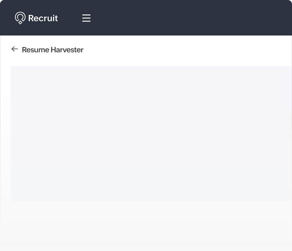 Zoho Recruit's Resume Harvester