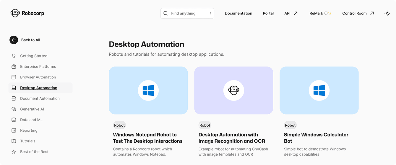 Robocorp Interface