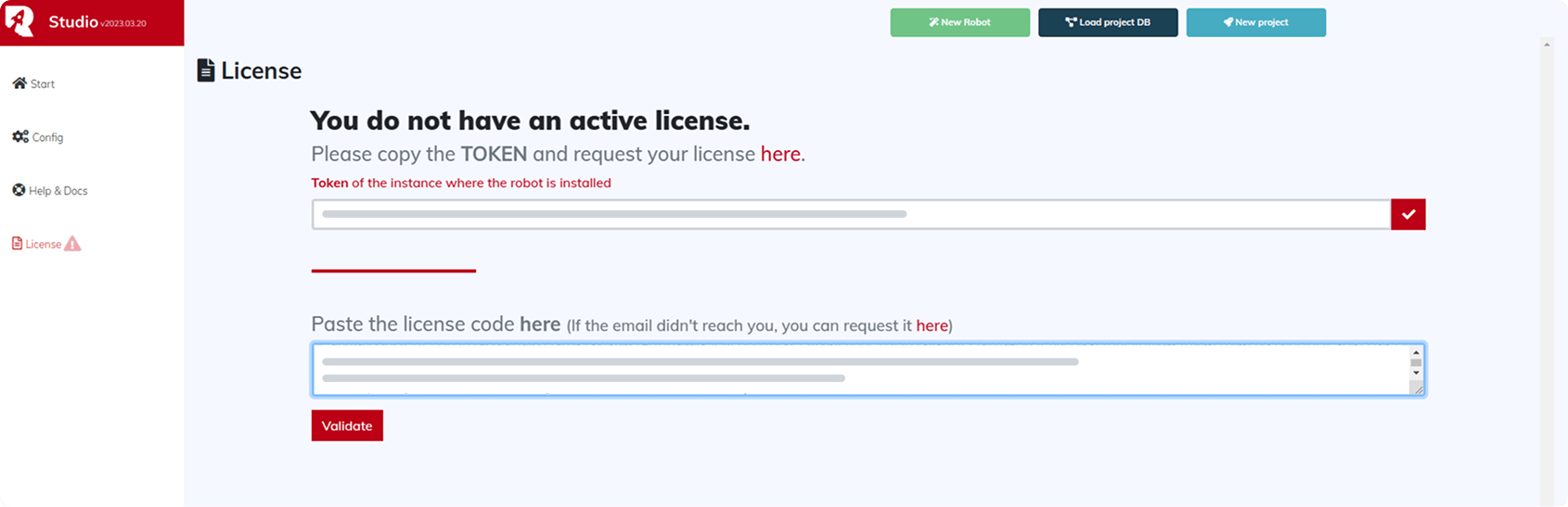 Rocketbot Interface