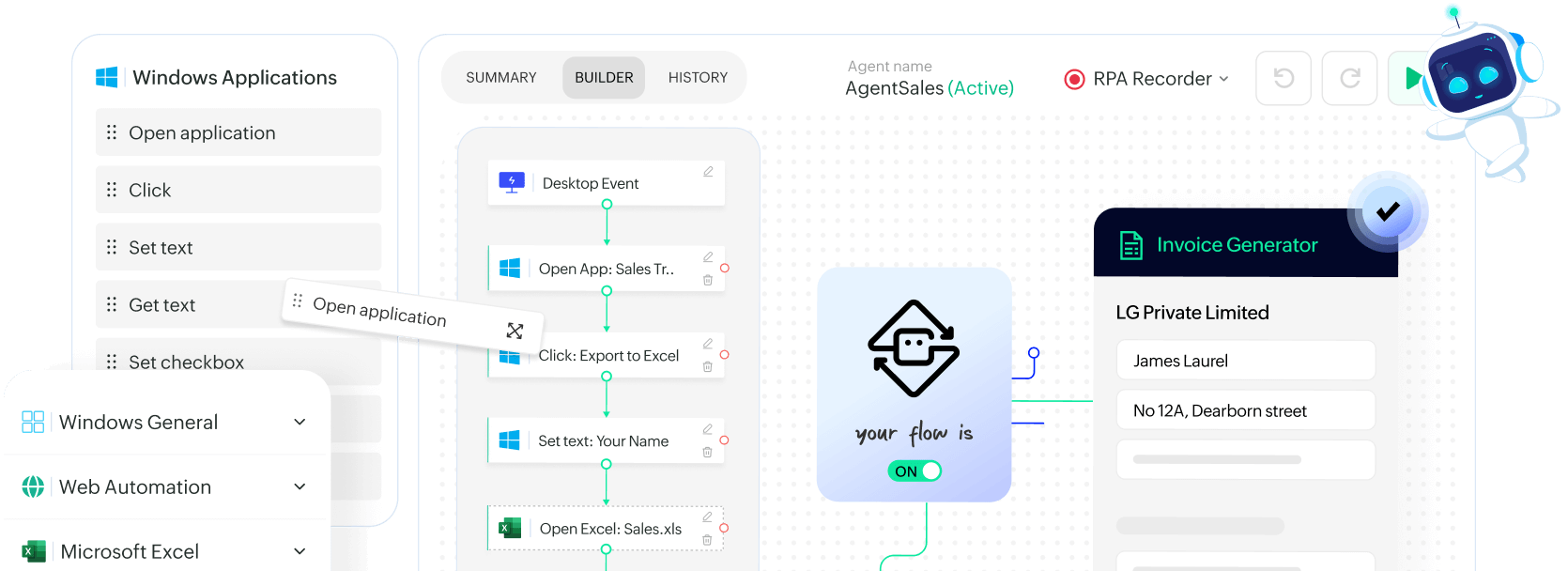 Zoho RPA Interface