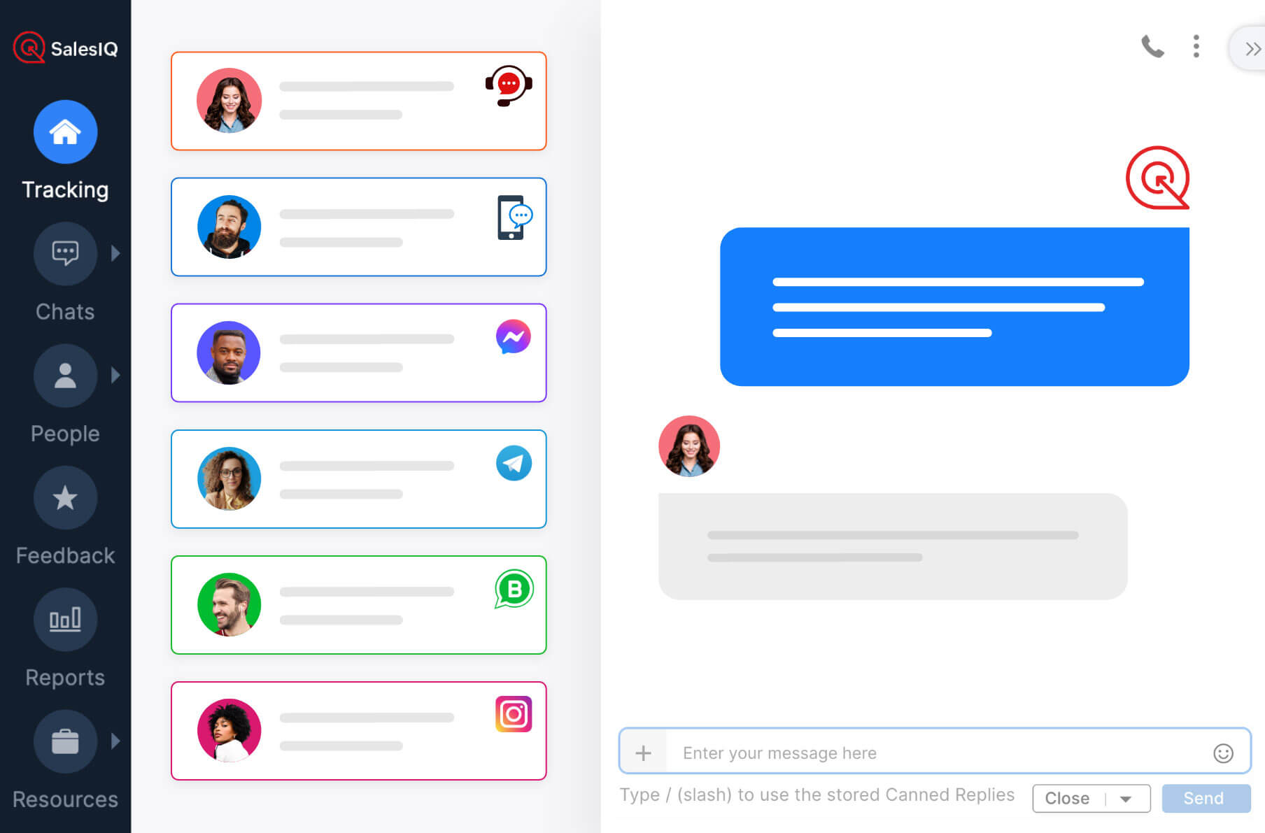 Integrate IM accounts with live chat sales tool