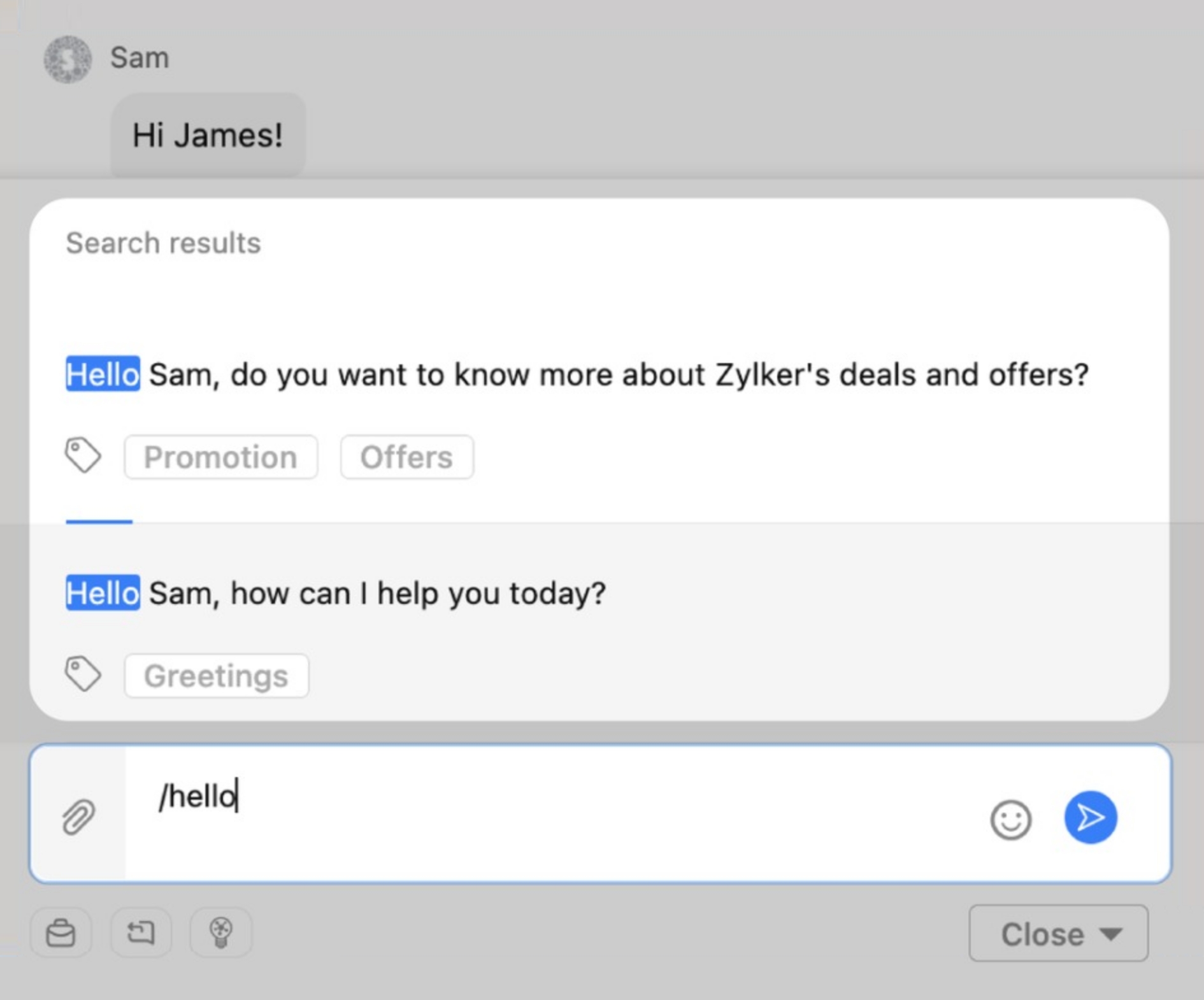 Save your agent time with canned responses