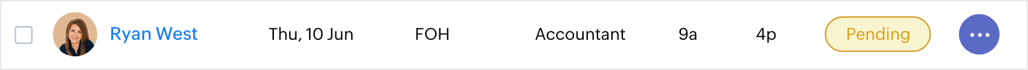 Real-time attendance
