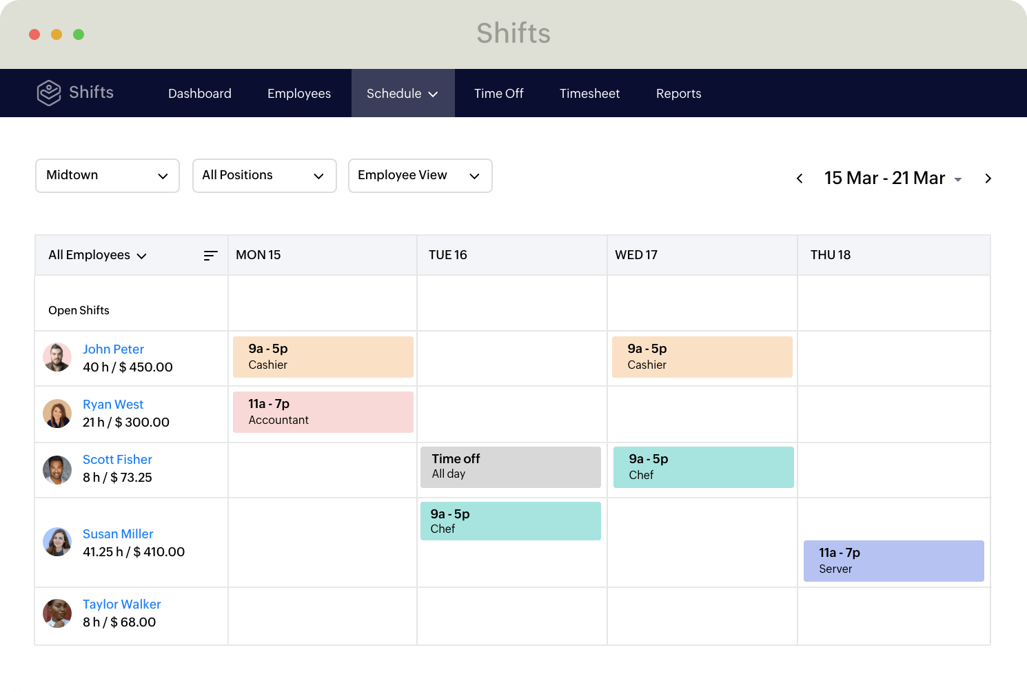 Empower your team with flexible schedules