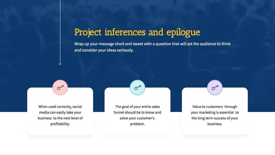 Project inferences and epilogue